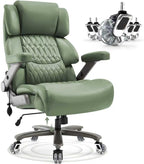 Big and Tall Office Chair 700lbs- Large High Back Executive Computer Desk Chair with 3D Flip-Up Arms, Adjustable Lumbar Support, Extra Wide Plus Size Seat, Heavy Duty Metal Base & Quiet Rubber Wheels