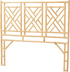 Pemberly Row Bohemian Natural Rattan King Size Standalone Headboard