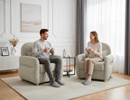 Modern Accent Chairs for Living Room, Comfy Chenille Armchairs with Storage, Single Reading Chairs for Bedroom, Study Room, Apartment, Tool Free Assembly, Gray