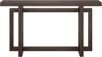 Henn&Hart 55'' Wooden Rectangular Console Table Entryway Table, Sofa Table for Entryway, Living Room, Couch, Hallway, or Office, Alder Brown