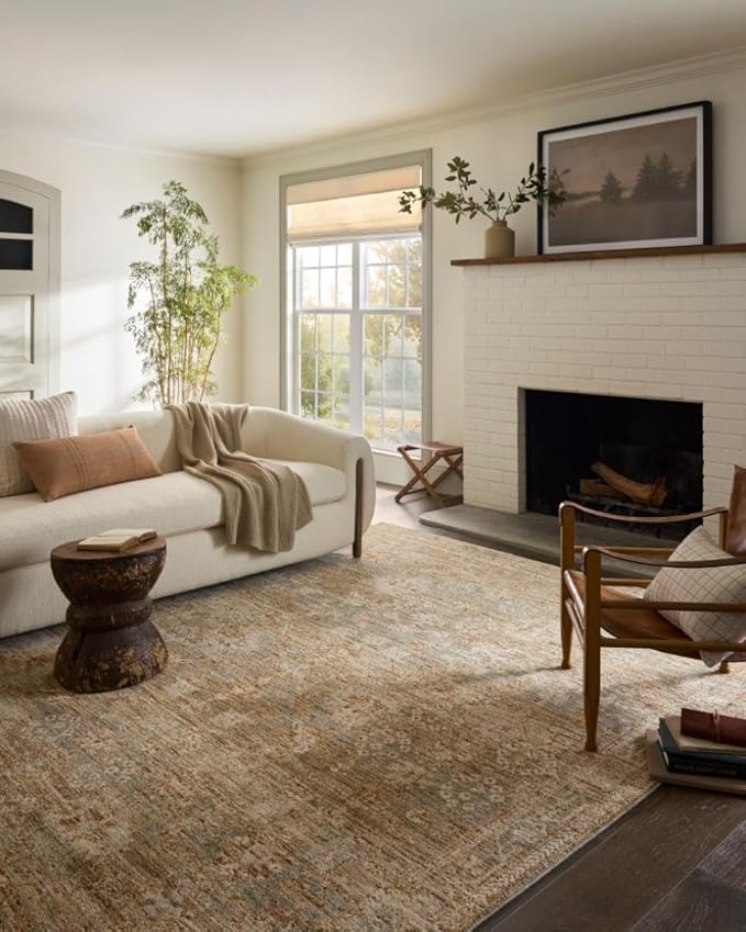 Loloi Magnolia Home by Joanna Gaines Junie Collection JUE-03 Spice/Multi 2'-7" x 10'-0", .38 Pile Height, Runner Rug