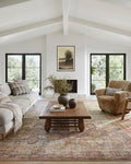 Loloi Amber Lewis Georgie Collection GER-03 Jade/Sunset 2'-6" x 12'-0", .19" Pile Height, Runner Rug