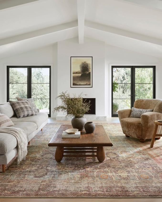 Loloi Amber Lewis Georgie Collection GER-03 Jade/Sunset 10'-0" x 14'-0", .19" Pile Height, Area Rug
