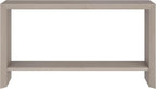 Henn&Hart 55'' Wooden Rectangular Console Table Entryway Table, Sofa Table with Wooden Storage Shelf for Entryway, Living Room, Couch, Hallway, or Office, Antiqued Gray Oak