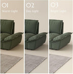 POVISON Oversized Modular Sectional Sailboat Sofa for Living Room with Adjustable Backrest Sectional Couches Large Deep Sofa Set 3 Seats Big with 3 Ottomans Comfy Cloud Couch for House Office