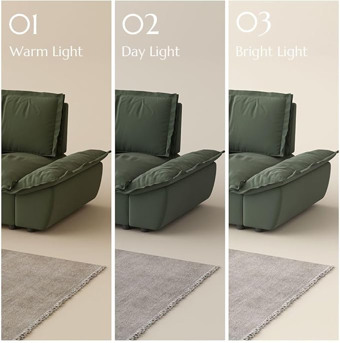 POVISON Oversized Modular Sectional Sailboat Sofa for Living Room with Adjustable Backrest Sectional Couches Large Deep Sofa Set 3 Seats Big with 3 Ottomans Comfy Cloud Couch for House Office