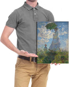 Wieco Art Woman with a Parasol Madame Monet and Her Son Canvas Prints Wall Art of Claude Monet Famous Classic Oil Paintings Reproduction People Landscape Pictures Artwork