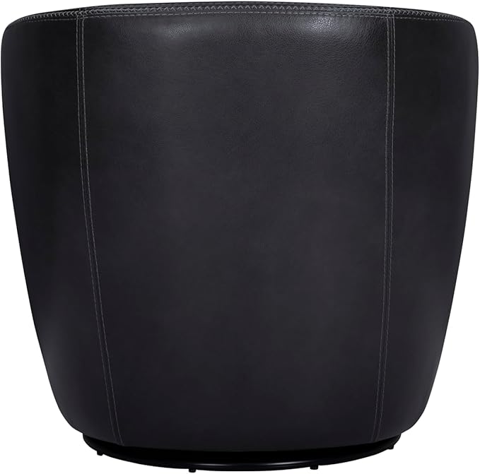 Parker Living Barolo - Vintage Onyx Genuine Italian Leather Swivel Club Chair