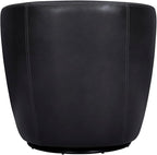 Parker Living Barolo - Vintage Onyx Genuine Italian Leather Swivel Club Chair