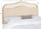 Safavieh Home Collection Sephina White Washed Rattan Headboard (King)