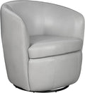 Parker Living Barolo - Steamboat Ice 100% Italian Leather Swivel Club Chair