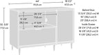 Sauder Clifford Place Commercial Office Credenza, for TVs up to 46", in a Natural Maple Finish