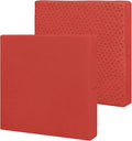Easy-Going Waterproof Patio Cushion Covers 24x22x4 inch 2 Pack Replacement Non-Slip Outdoor Seat Cushion Slipcover with Zipper. Terra Red