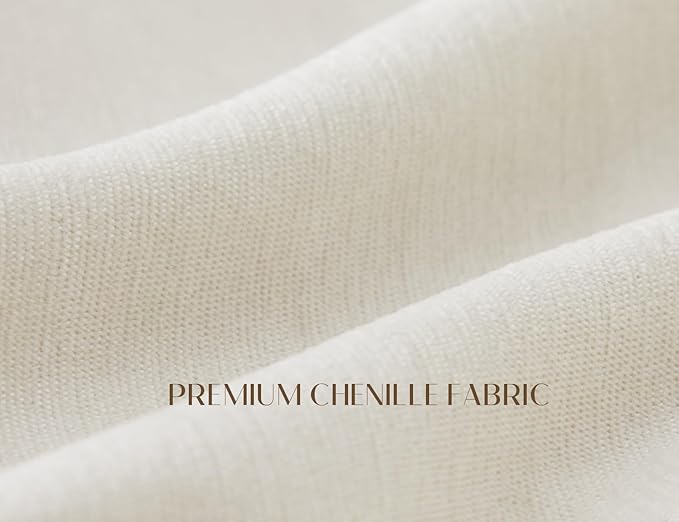 110" Cloud Sectional Couches for Living Room, Boneless U Shaped Couch with Ottoman, 3 Seater Modular Sectional Sofa, Warm White