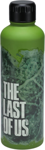 Paladone The Last of Us Official Licensed Movie Icon Glow in the Dark Water Bottle, Gamer Decor and Gift, Neon Green Desk Accessory for All Ages, Drinkware for Gaming Fans