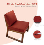 JMGBird Outdoor Chair Cushion Tufted Pillow, Deep Seat Outdoor Cushion Set 19"x19" Seat Cushions for Outdoor Furniture