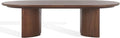 SAFAVIEH Couture Collection Barnard Walnut Oval Solid Wood Coffee Table