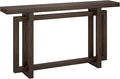 Henn&Hart 55'' Wooden Rectangular Console Table Entryway Table, Sofa Table for Entryway, Living Room, Couch, Hallway, or Office, Alder Brown