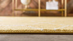Unique Loom Trellis Frieze Collection Area Rug - Geometric (8' x 10', Yellow/ Ivory)