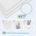 AIDEA Swedish Dishcloths for Kitchen, 10PK, White, Absorbent Sponge Dish Cloth, Dishcloths for Washing Dishes, Reusable Paper Towels Dish Cloths, Swedish Towels for Home, Kitchen, Glass, 7" x 6"