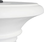 Christopher Knight Home Oriana MGO Outdoor Patio Side Table Umbrella Base, Heavy Duty Patio Umbrella Stand Outdoor Base with Hand-Turn Tightening Knob, Lounger Small Patio Coffee Table, White