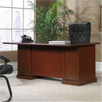 Pemberly Row Classic Home Office Executive Computer Desk in Cherry