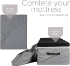 Milliard Dual Sided Premium Tri Folding Mattress, Memory Foam Foldable Mattress with Waterproof Washable Cover + Bonus Eye Mask Included