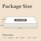 Full Bed Frame with Headboard and Footboard, Metal Full Bed Frame with Under Bed Storage, All-Metal Support System, No Box Spring Needed, Easy Assembly,Rustic Brown