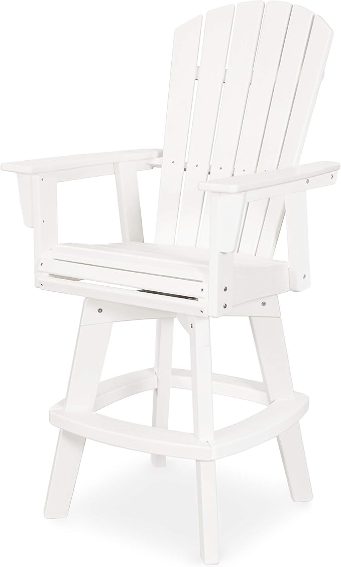 POLYWOOD® Nautical Bar Chair, White