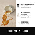 GORILLA GRIP Slip Resistant Soft Washable Stain Resistant Area Rug, Plush Thick Carpet for Nursery, Bedroom, Living Room, Non-Shedding Floor Rugs, Kid and Pet Friendly, Baby Home Decor, 4x6, Navy Blue