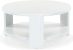SAFAVIEH Couture Collection Liabella White Round Coffee Table