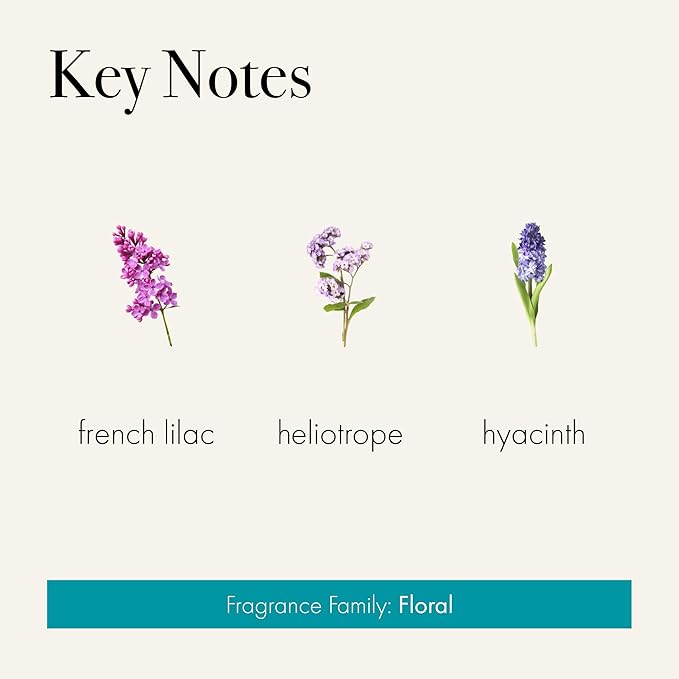 LAFCO New York Signature Candle, French Lilac - 15.5 oz - 90-Hour Burn Time - Reusable, Hand Blown Glass Vessel - Made in The USA