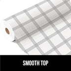 GORILLA GRIP Slip Resistant Drawer and Shelf Liner 2 Pack, Non Adhesive Water Resistant, Easy Trim, Smooth Surface Liners for Kitchen Cabinet, Shelves, Drawers Pantry, 12 IN x 10 FT, Stripe Gray White