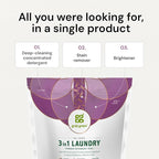 Grab Green 3-in-1 Laundry Detergent Pods, 132 Count, Gardenia Scent, Plant and Mineral Based, Superior Cleaning Power, Stain Remover, Brightens Clothes