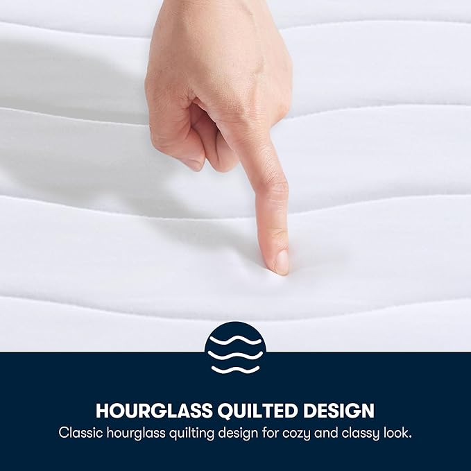 Serta Heated Mattress Pad Twin XL - Deep Pocket, 10 Heat Settings, Auto Shut Off, ETL Certified, Machine Washable, White