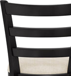 Hillsdale Laymon Wood Kitchen Counter Height Swivel Stool, Black