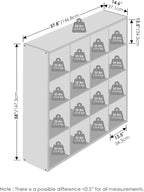 Furinno Cubic Closet Organizers and Storage, 16-Cube Closet Organizer, Open Shelf Closet Storage, Extra Thick Frame for Wardrobe, Bedroom, Living Room, White