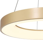 Possini Euro Design Cafferty Soft Sanded Gold Ring Pendant Lighting 23 1/2" Wide Modern Dimmable LED Fixture for Dining Room House Home Foyer Kitchen Island Entryway Bedroom Living High Ceilings