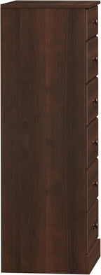 Prepac Astrid Tall Brown Dresser: 16.5"D x 19.75"W x 50"H, 6-Drawer Chest for Bedroom by Prepac - Perfect Chest of Drawers for Ample Storage