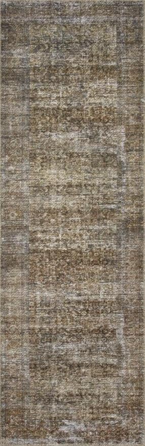 Loloi Amber Lewis Billie Collection, Tobacco & Rust 3'-6" x 5'-6" Area Rug – Antique & Distressed Accent Rugs for Living Room, Bedroom, Entryway & Hallway, No Shed High Traffic Area Home Decor Rug