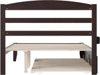 AFI, Warren Full Platform Bed with Twin Trundle, Espresso