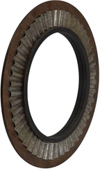 Household Essentials Household Essentials Wood Framed Sunburst Metal Mirror, Brown
