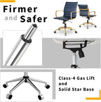 Chair, Desk Computer Chair ，with Armrests ，Ergonomic Office Chair for Home and Office, 17.32 x 22.83 x 35.43 inches, Multiple Colors (Gold Navy)