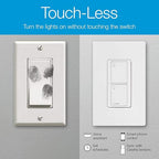 Lutron Caseta Original Smart Light Switch (Lutron Smart Hub Required), for Home, LED Lights, and Fans, 6 Amp, Single-Pole/3-Way, Neutral Required, PD-6ANS-LA, Almond, 3 Pack