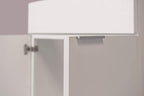 36 White Veneer Bathroom Vanity Flat Door Style RTA Cabinet Base - NITURRA Moderno Series 36 W x 21 D x 34.5 H
