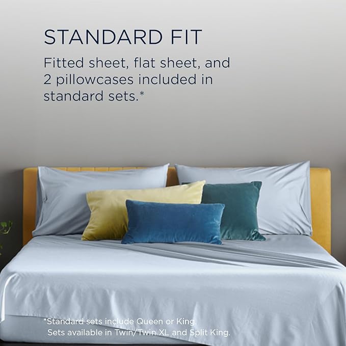 TEMPUR ProAir Sheet Set Sleepy Blue - Split Cal King