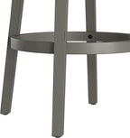 Hillsdale Clarion Wood Swivel Bar Height Stool, Distressed Gray