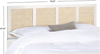 SAFAVIEH Home Collection Vienna White Wash Cane King Headboard Platform