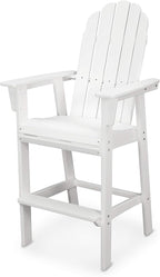 POLYWOOD® Vineyard Bar Chair, White