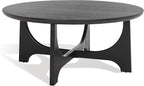 SAFAVIEH Couture Collection Sasha Contemporary Black Round Coffee Table